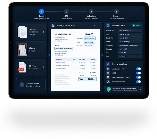 Turn Scans, PDFs and Images into Searchable Text